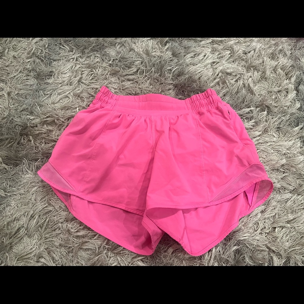 Size 4 Pink lululemon shorts